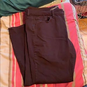 Mid rise skinny jeans ankle high